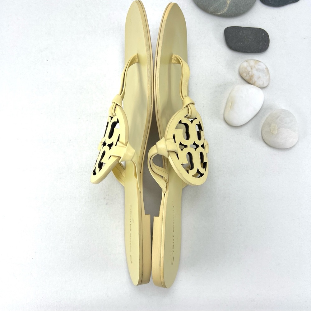 Tory Burch Miller Square-Toe Thong Sandals - Picture 6 of 12